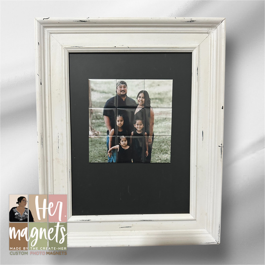 (9) Piece-  2"x2" Custom Photo Magnet Puzzle