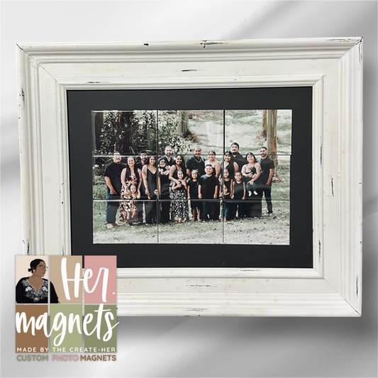 (9) Piece- 2"x3" Custom Photo Magnet Puzzle