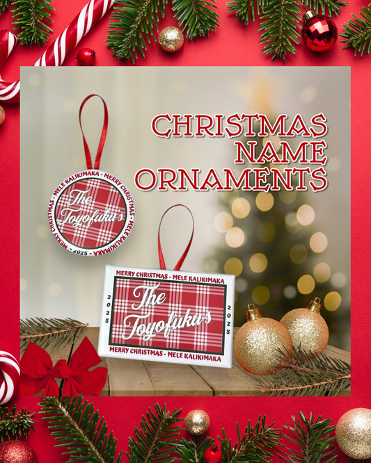 Christmas Name Ornaments