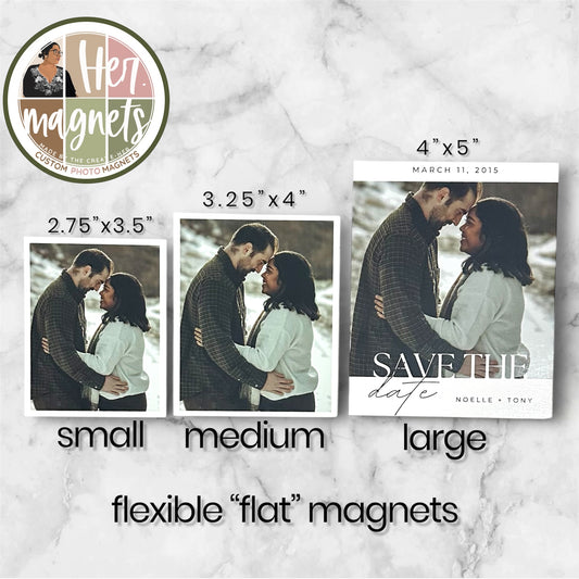 Flat Flexible Custom Photo Magnets